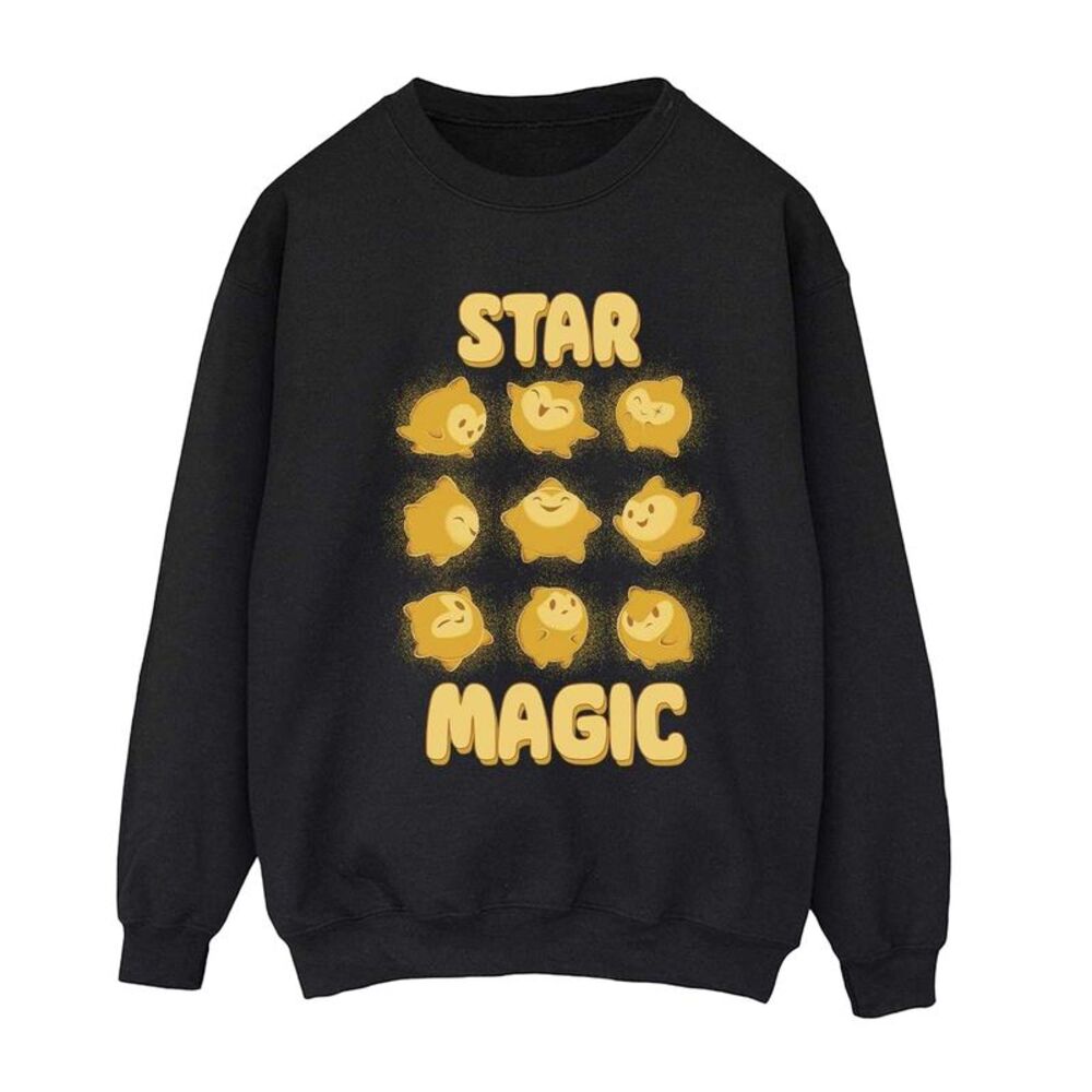 Wish Womens/Ladies Star Magic Tile Sweatshirt / Black